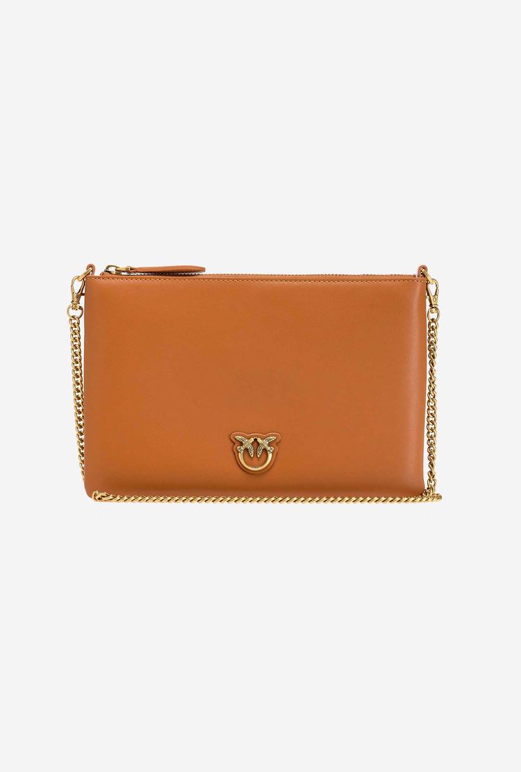 Dámské Crossbody Kabelky Pinko Byty Love Bag Simply Hnědé Zlaté | CZ-61502399