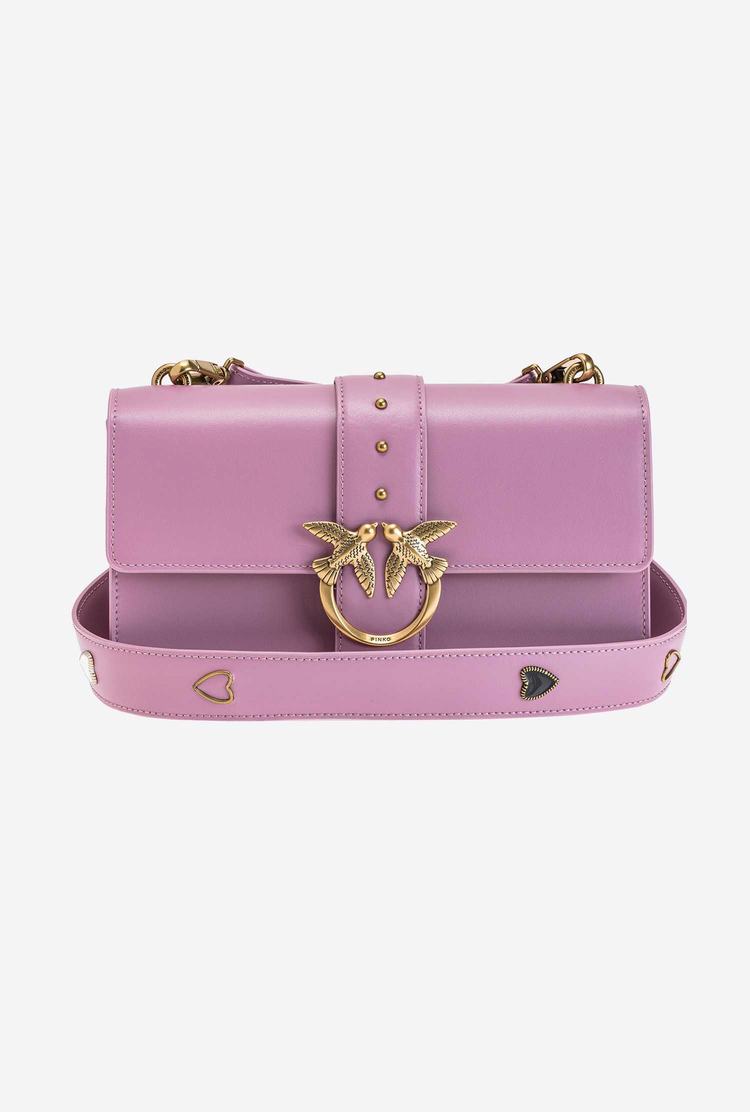 Dámské Crossbody Kabelky Pinko Jewel Shoulder Páskové Růžové Zlaté | CZ-54786019