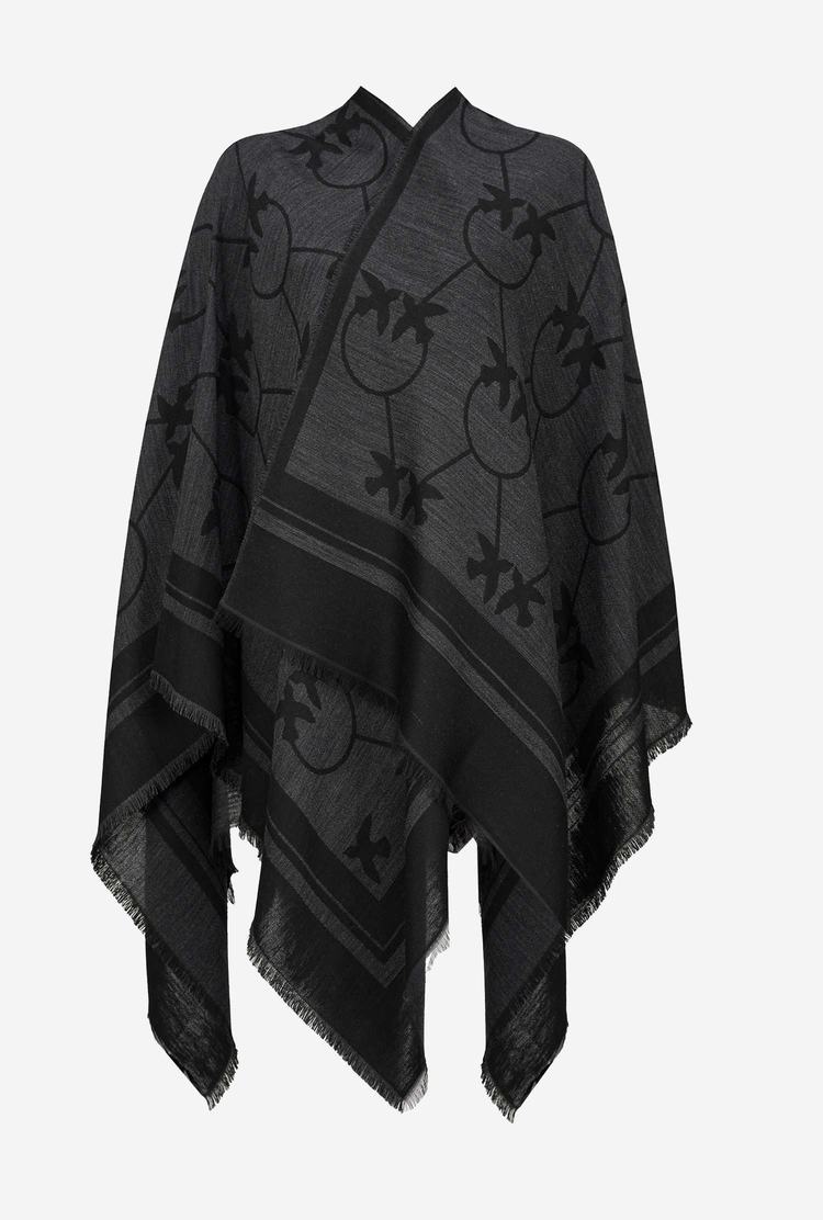 Dámské Šátky Pinko Large Love Birds Shawl Šedé Černé | CZ-35620979